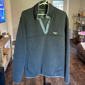 L.L. Bean Men’s Airlight Knit Pullover Alloy Grey Heather